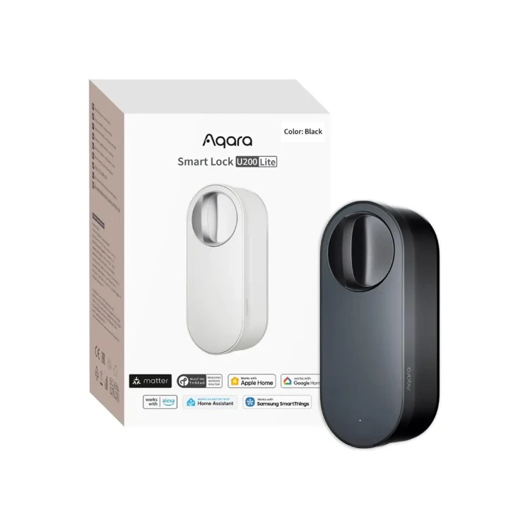Aqara Smart Lock U200 Lite - Black - Aqara Hub Required — product photo